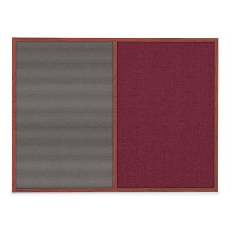 United Visual Products Sliding Door Indoor Enclosed Corkboard, 3 UV9000ACS-WHITE-AMETHY